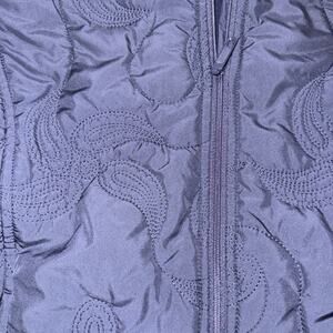 Pendleton Women’s Quilted Fleece Lined Zip Puffer Vest Paisley Brown Size SM